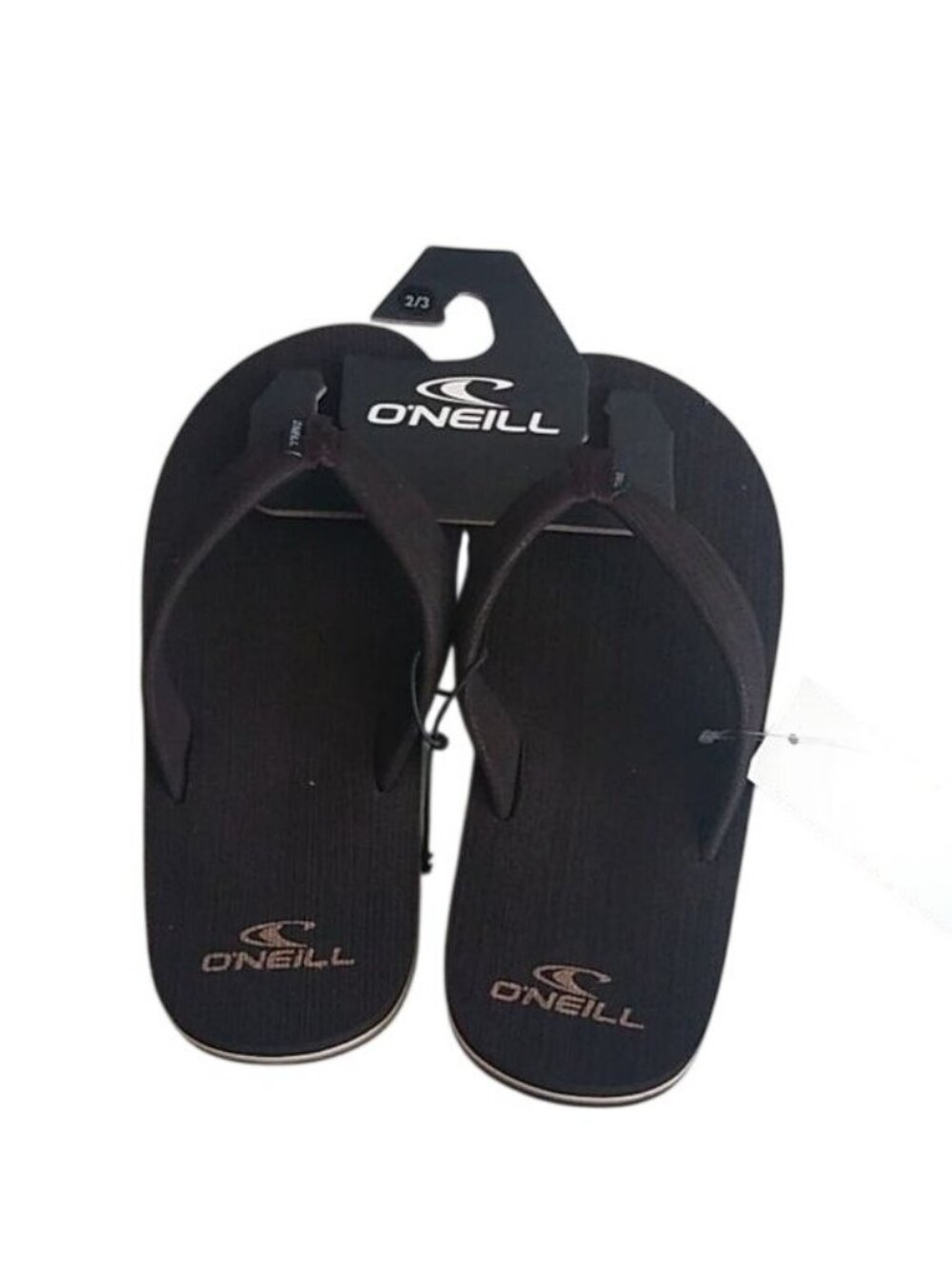 O'Neill Phluff Daddy Dark Brown Flip Flop, Size 2/3 Sandals
